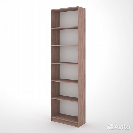 Стеллаж номер 5-200d ясень шимо темный деревянный