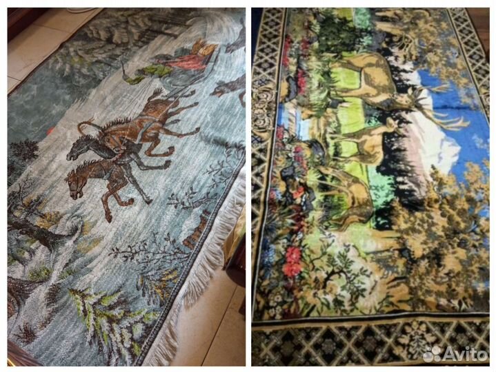 Коврик с оленями гдр, Тройка