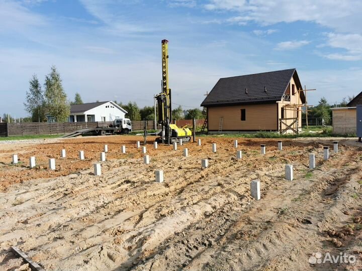 Забивные Жб сваи / Фундамент