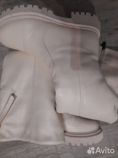Сапоги белые зимние 38