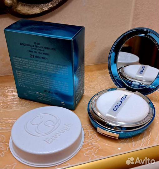 Пудра со сменным блоком Enough Collagen 21