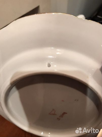 Тарелка настенная Дулево « Георгины «