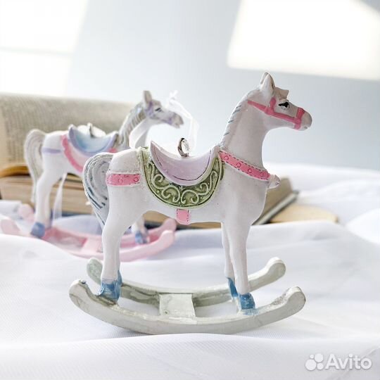 Лошадка качалка ёлочная игрушка
