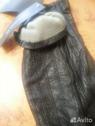 Перчатки кожанные новые