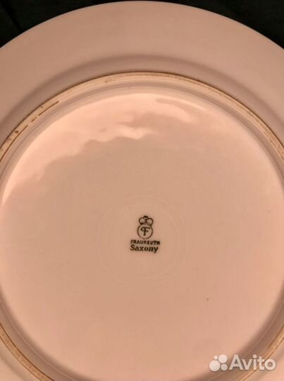 Антикварные рождественские тарелки Fraureuth