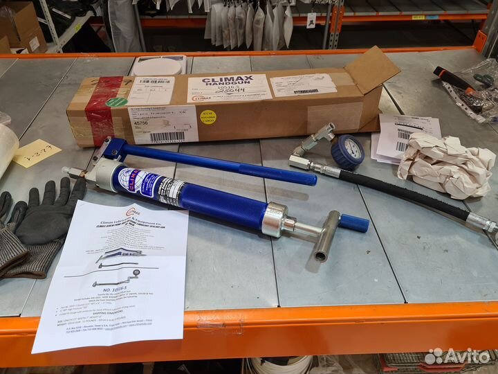 Climax 10516-S смазочный шприц с манометром