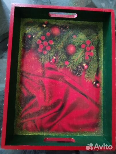 Поднос деревянный