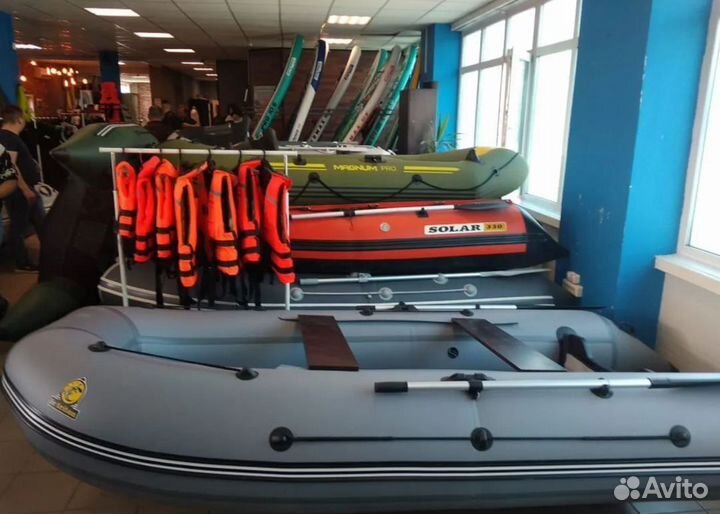 Лодка пвх Triton Air 365 серая