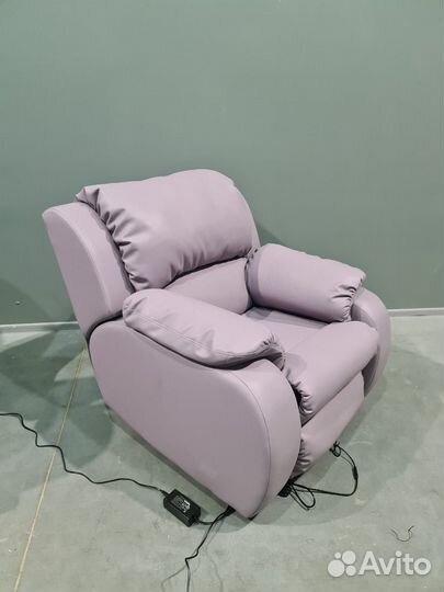Кресло реклайнер лиловое