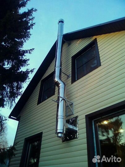 Дымоход Сэндвич-труба Для Дымохода 150х250, L-1м