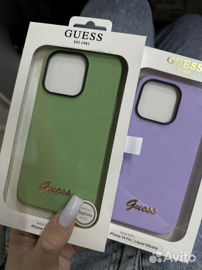 Оригинальные чехлы guess на iPhone 14 PRO