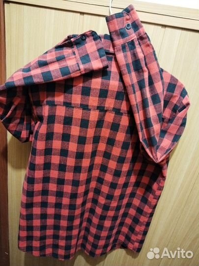 Рубашка в клетку унни для мальчика