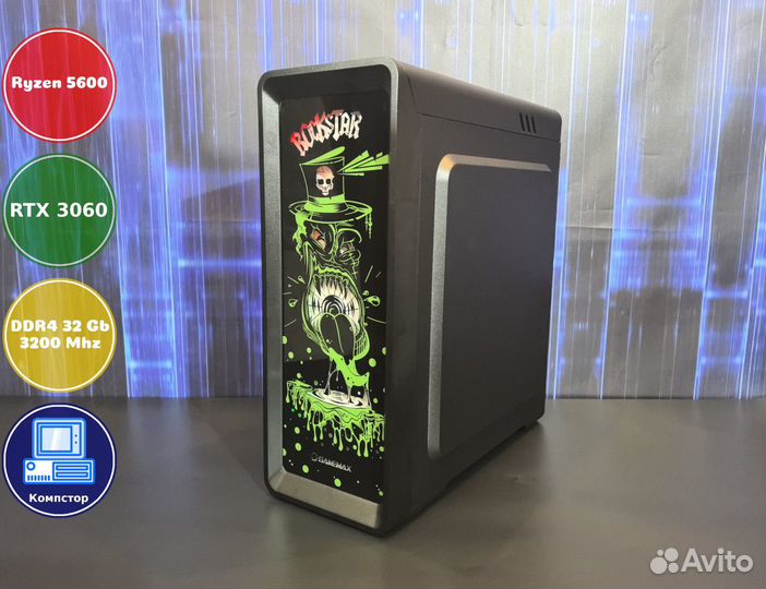 Игровая система AMD5600-RTX3050-32DDR4-XZF6352-A520