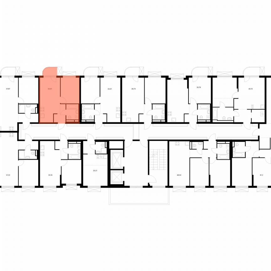 1-к. квартира, 33 м², 2/9 эт.