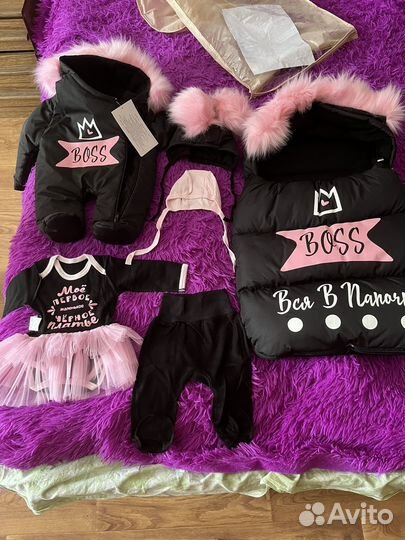 Конверт зимний на выписку