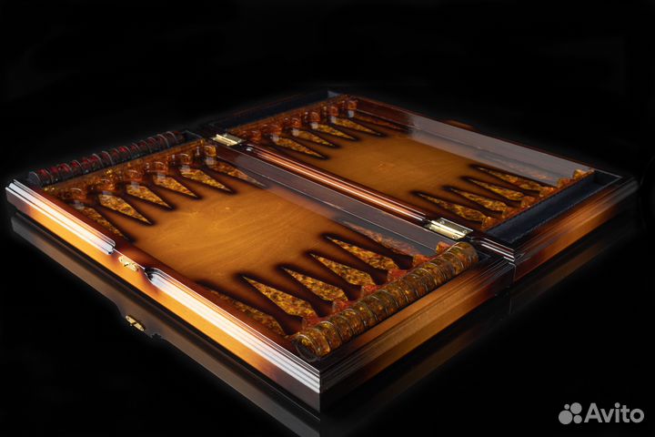 Янтарные шахматы. Нарды. Комплект 