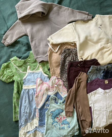 Детская одежда для девочек 86 92 98 пакетом