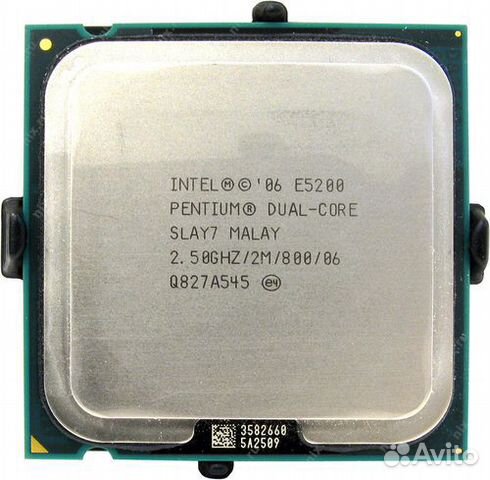 Процессор Intel Pentium E5200 (сокет 775)