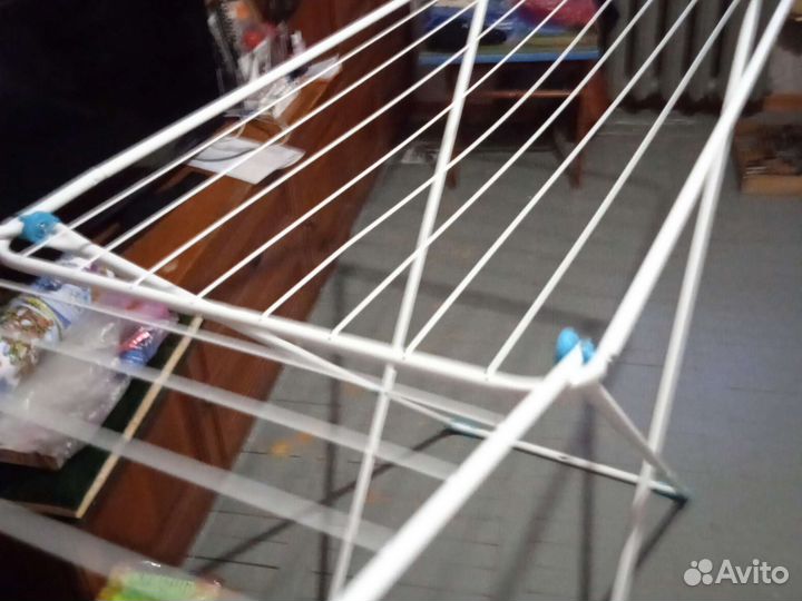 Сушилка для белья раздвижная удобная белая