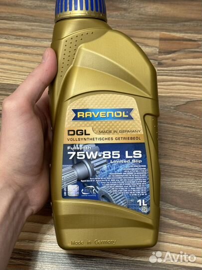 Масло трансмиссионное 75w85 ravenol dgl sae 1 литр