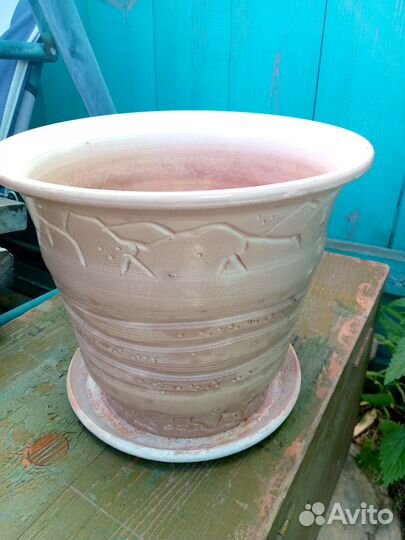 Горшок для цветов большой бу