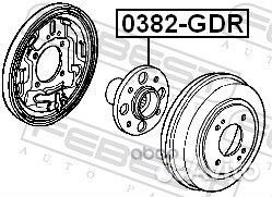 Ступица задняя (honda jazz/FIT GD# 2002-2008) F