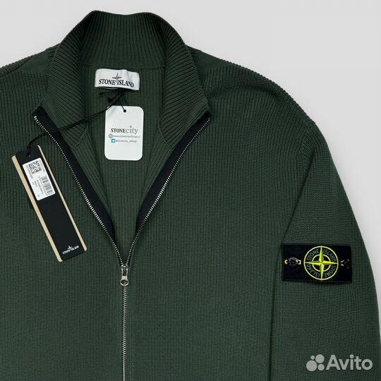 Летний кардиган Stone island хаки 526D8