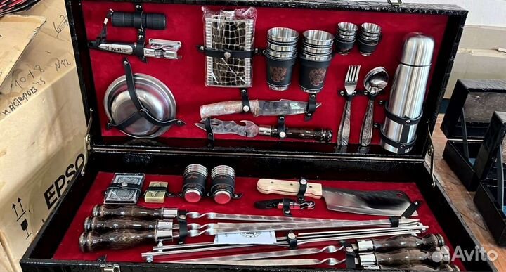 Подарочный набор для шашлыка в футляре