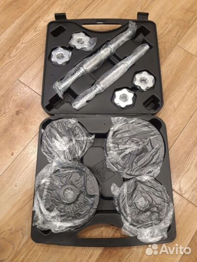 Новые Гантели разборные в кейсе Domyos 20кг