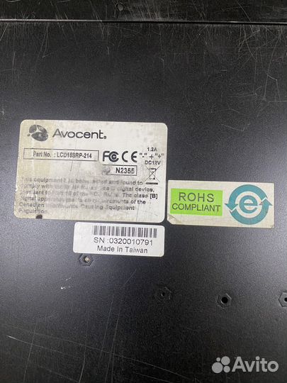 Консоль Avocent LCD15SRP-214 1U