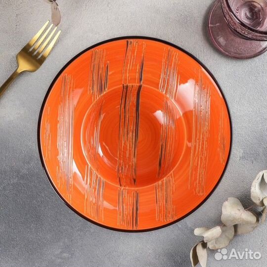 Тарелка фарфоровая для пасты Scratch, 800 мл, d19