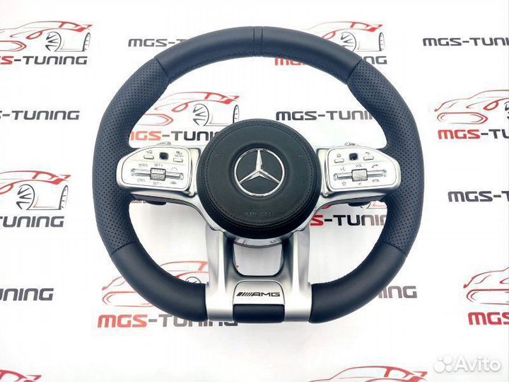 Руль Mercedes 63 AMG амг подогрев + ACC + подушка