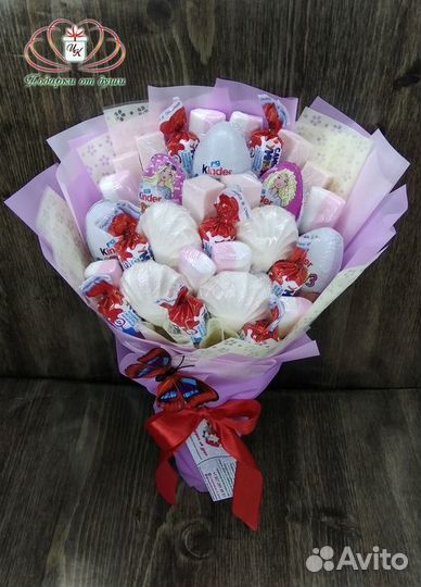 Подарок, съедобный букет, сладкий букет