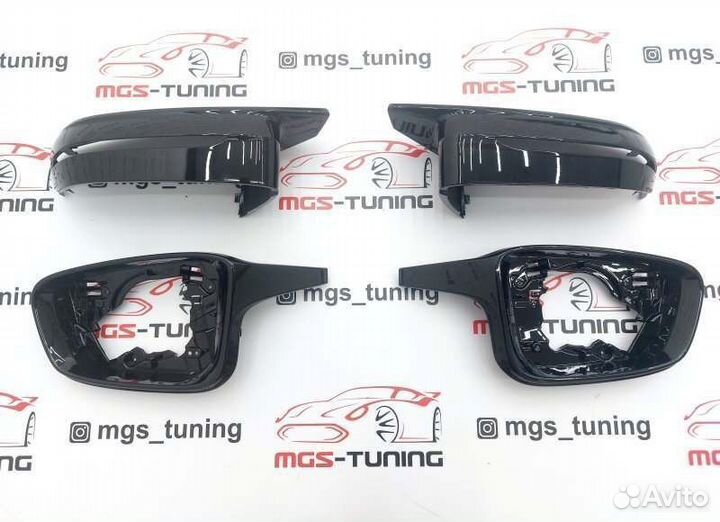 Корпуса зеркал стиль M черные для BMW 5 серии G30
