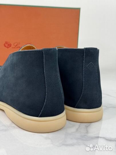 Лоферы Loro Piana Racing Blue (2025) Премиум