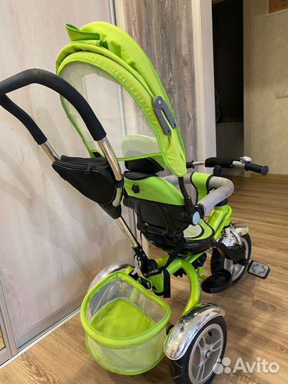 Детский велосипед трехколесный с ручкой