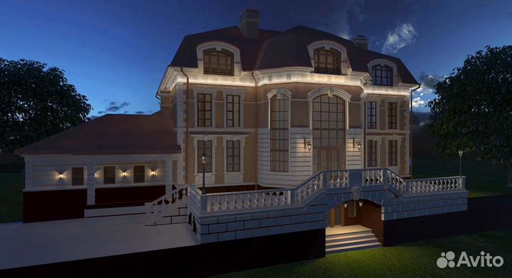 Архитектурная подсветка фасадов домов, зданий