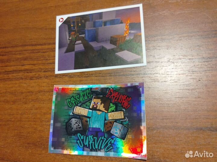 Minecraft наклейки. Treasure sticker album