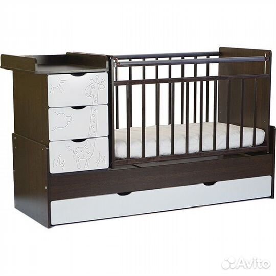 Кроватка-трансформер скв-5 Жираф 54003