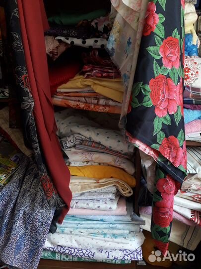 Отрезы ткани СССР бязь.сатин.лен.шерсть.бархат