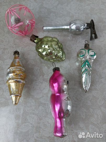 Ёлочные игрушки 60-х СССР