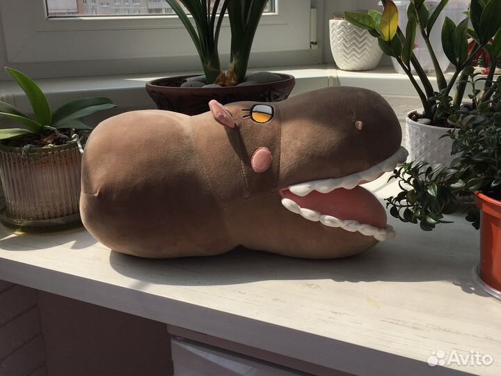 Мягкая игрушка бегемот