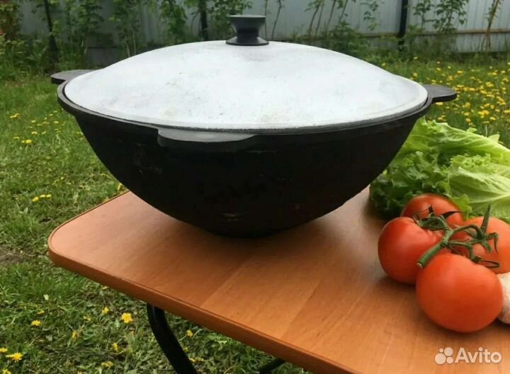 Казан чугунный с печью