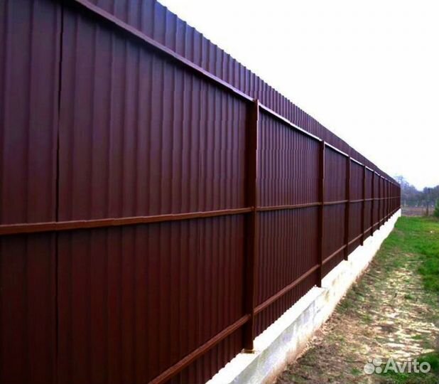 Забор из профнастила