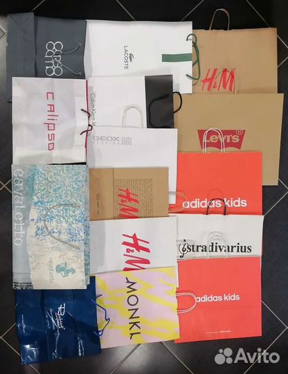 Пакеты подарочные, брендовые пакеты