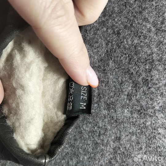 Перчатки кожаные новые с утеплением 8,5-9