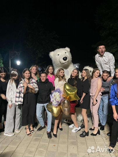 Аниматор белый Мишка