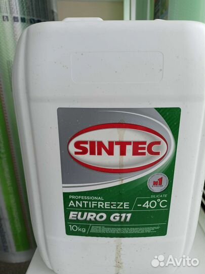 Антифриз sintec evro G11 зелёный