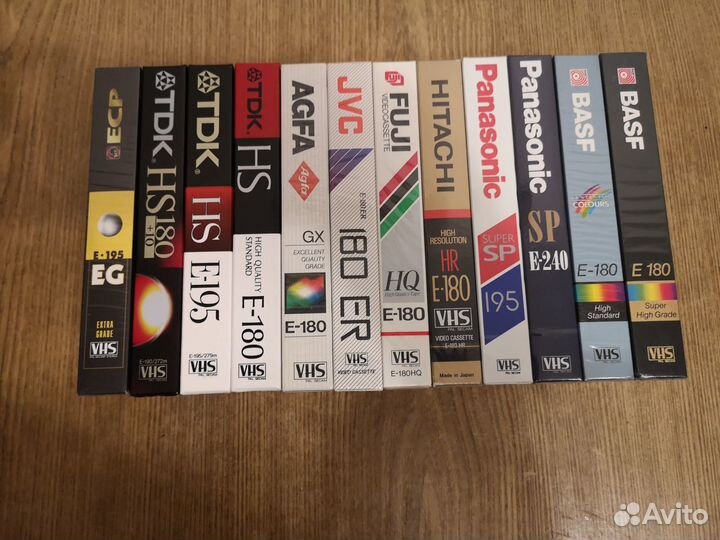 Видеокассеты vhs новые