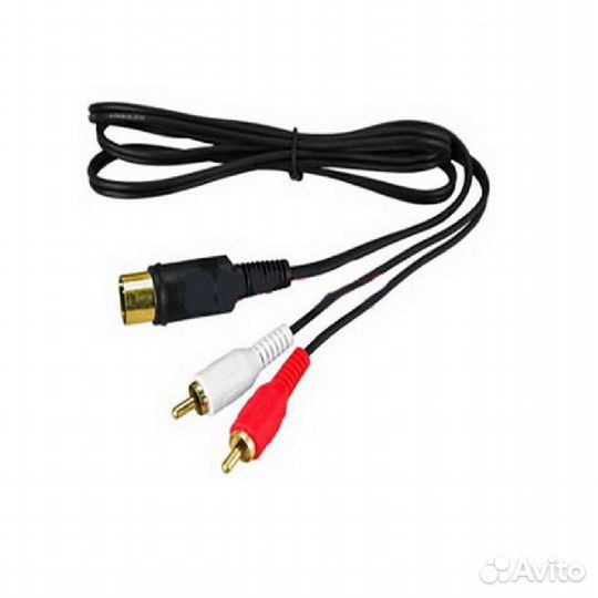 1 шт Аудио-видео шнур DIN 5 Pin - 2 RCA G1,5 m